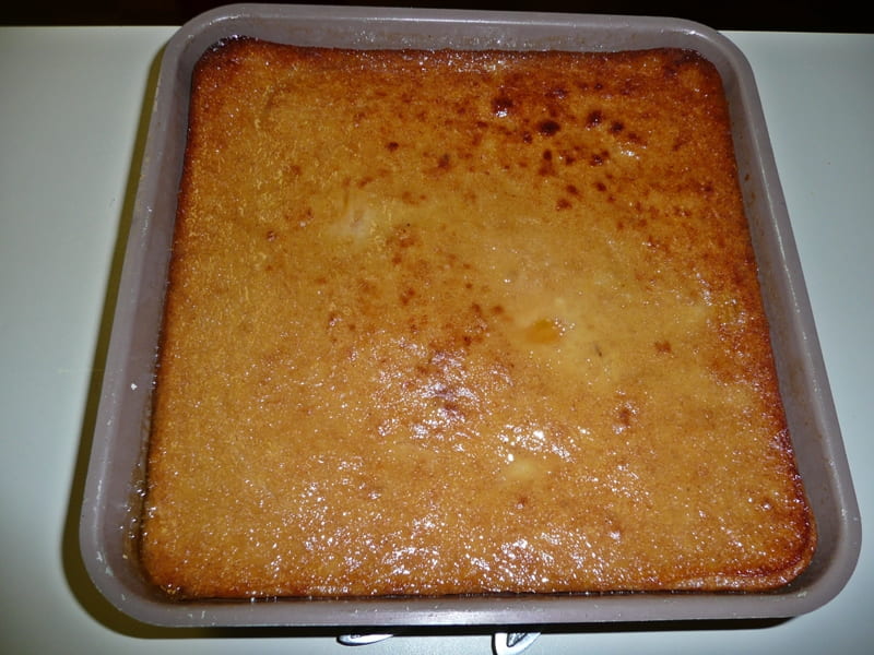 pan of persimmon pudding
