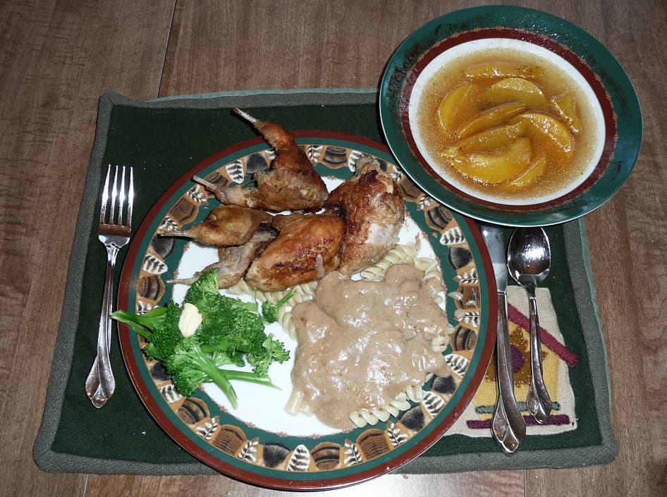 plate of fried quail